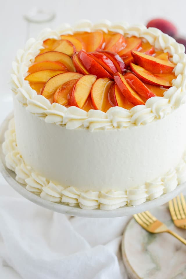 Pastel de Durazno